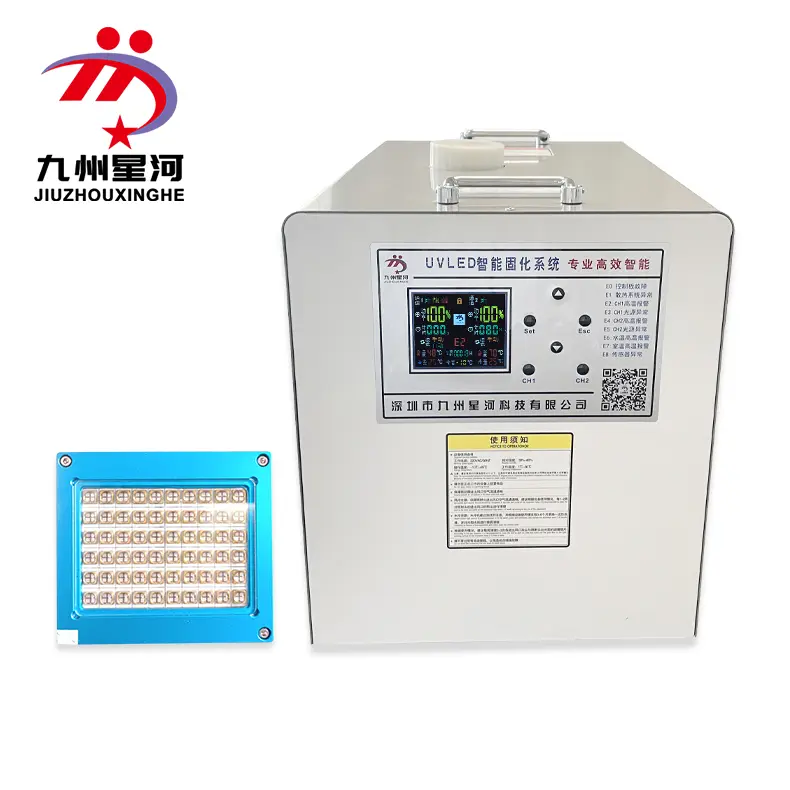 8060 water-cooled Kyushu custom UV wavelength 365nm 395nm light emitting diode uv curing machine screen printing